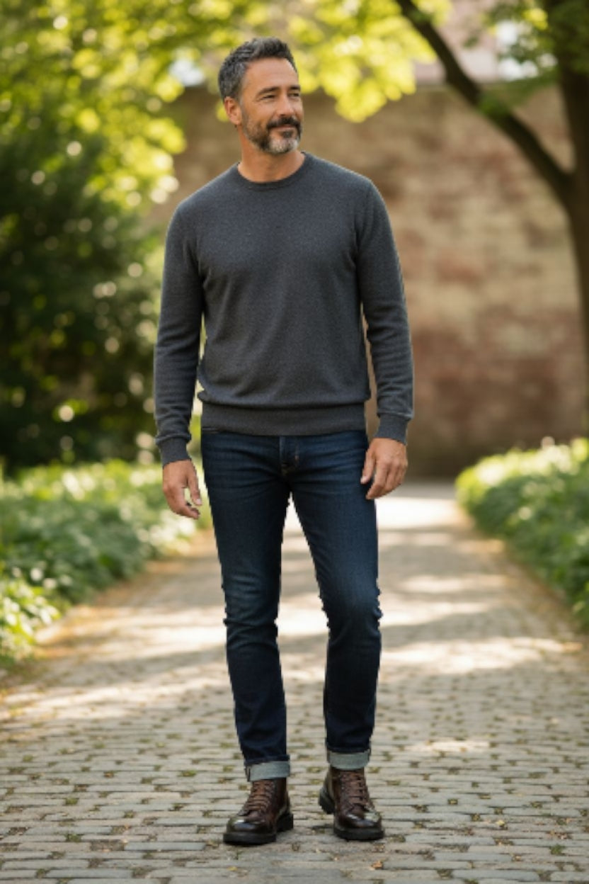 Stivaletto Uomo Vitello Toscano Castagno